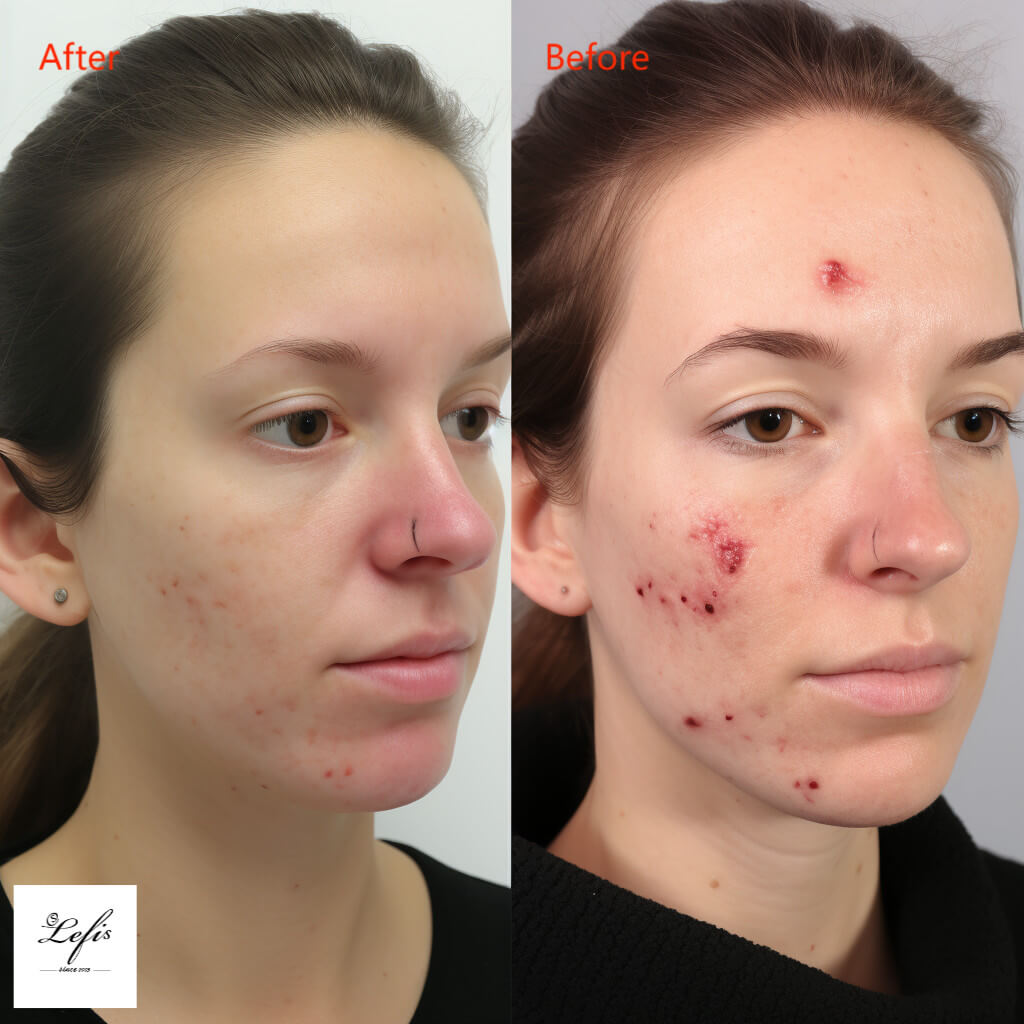 Comparison before and after treatment
